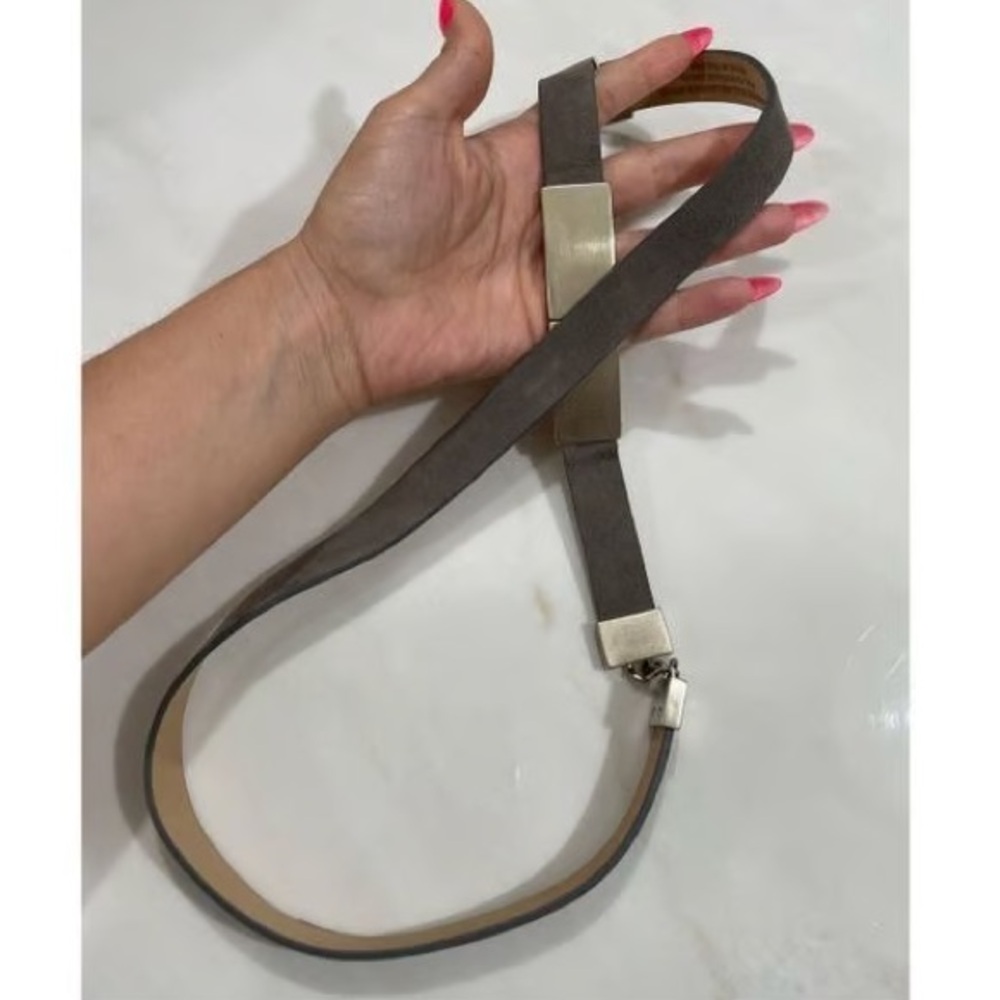 St. John gray Leather Belt M